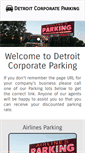 Mobile Screenshot of detroitcorporateparking.com