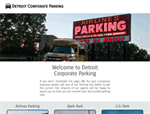 Tablet Screenshot of detroitcorporateparking.com